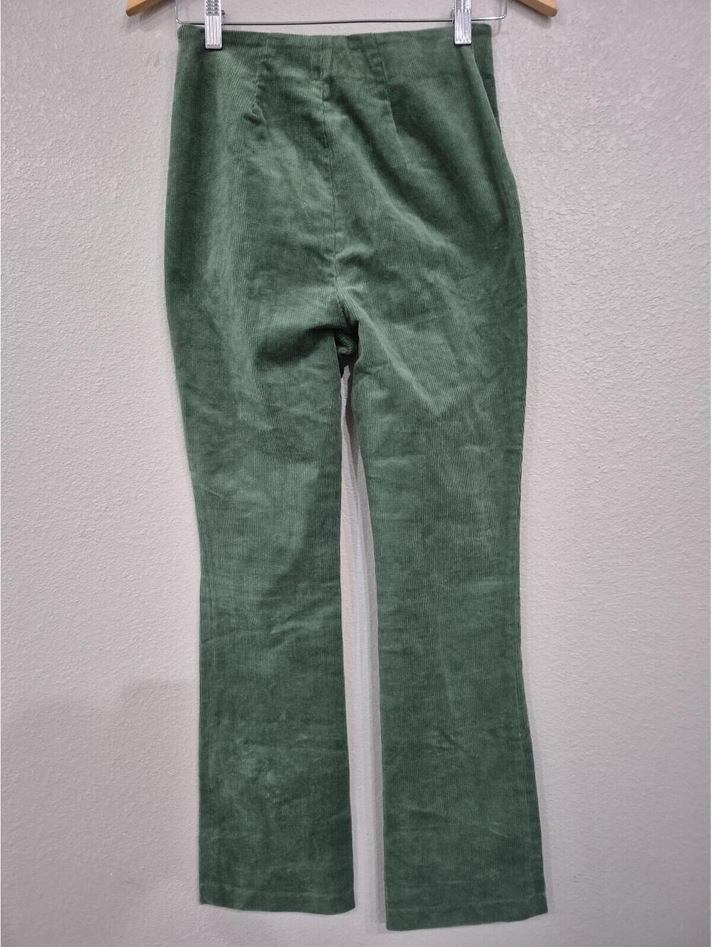 Tuckernuck Courduroy Green womens pants size small - Picture 3 of 5